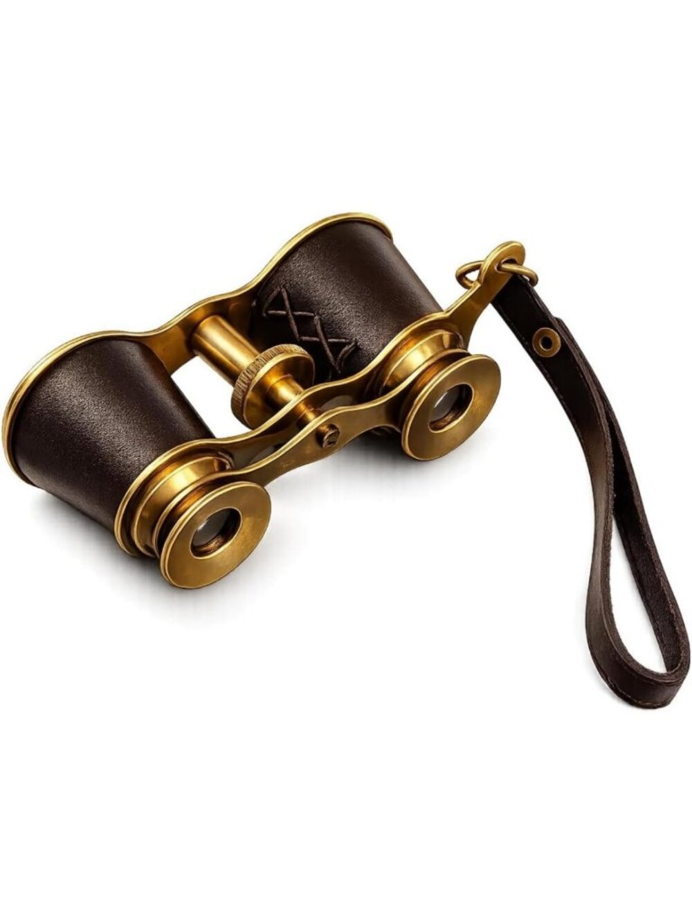 Vintage Handheld Brass Opera Glasses - Pocket Size Binoculars for Kids & Adults